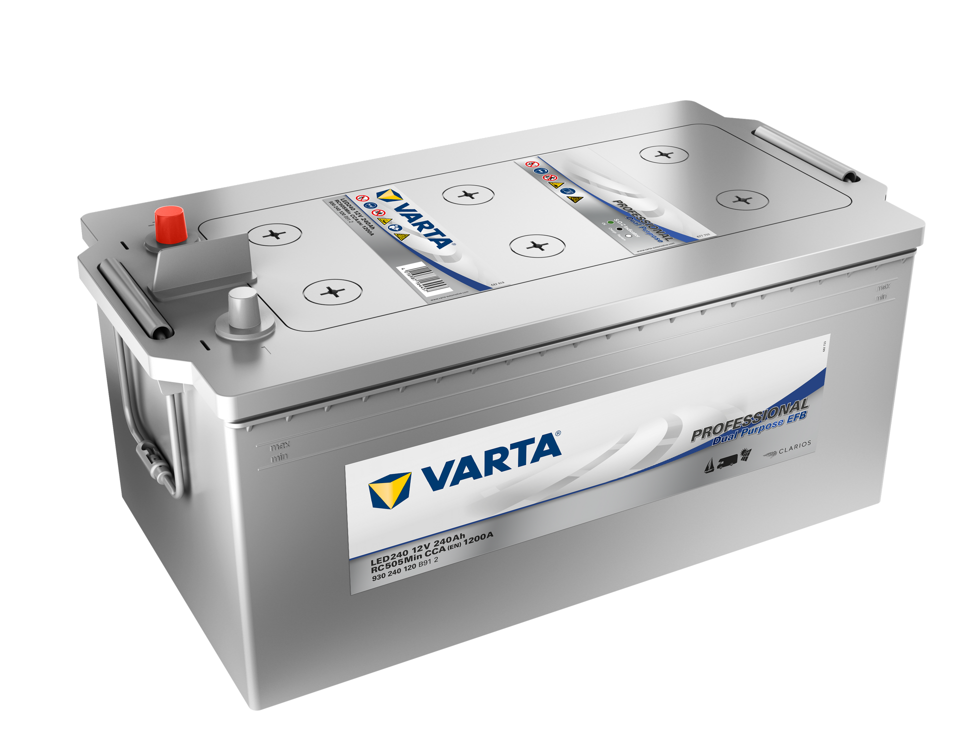Varta Fritidsbatteri Efb Batteri 12V 240Ah 1200Cca +Venstre Led240 shown in product view