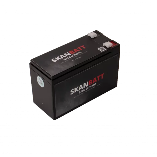 SKANBATT Base Lithium - 12V 9Ah 10A BMS - 150x65x95mm - 3 års garanti