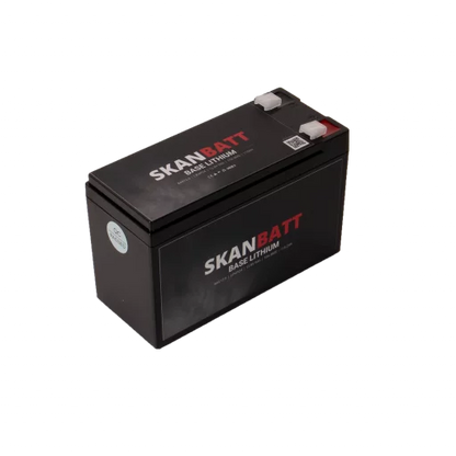SKANBATT Base Lithium - 12V 9Ah 10A BMS - 150x65x95mm - 3 års garanti