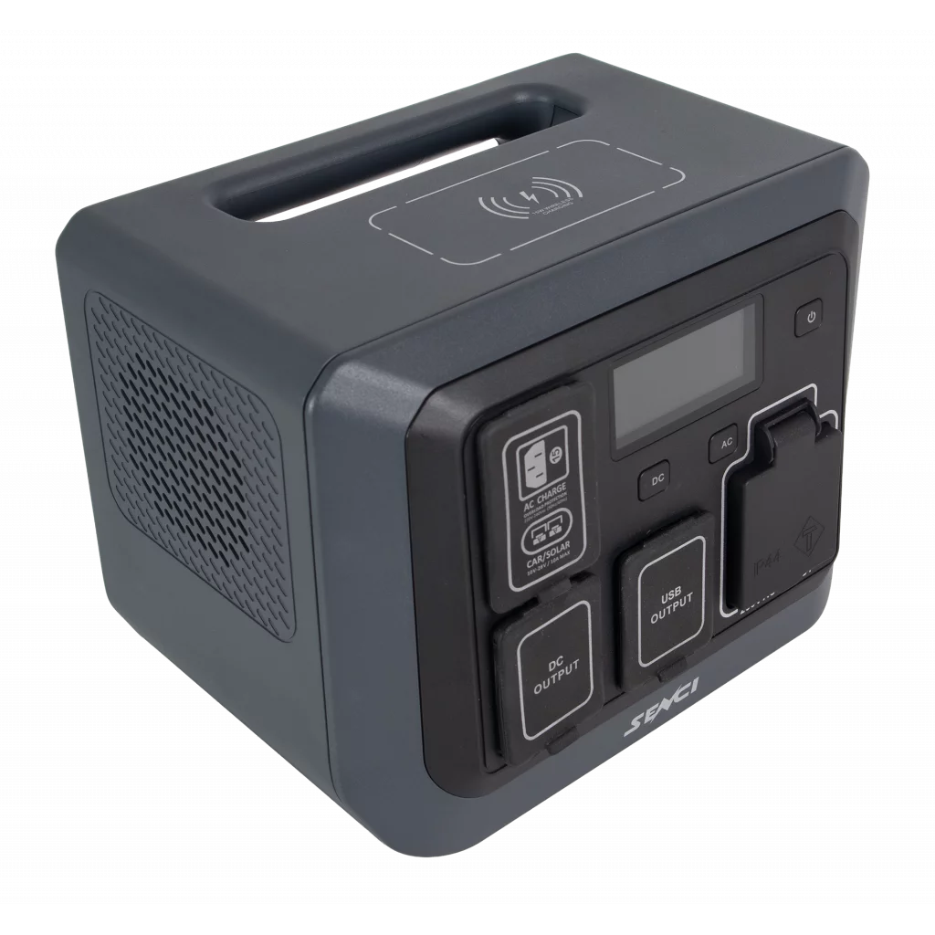 SENCI Lithium LPS 512Wh Power Station med 600W (1200W) sinus inverter
