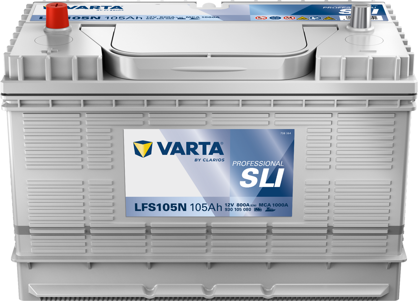 Varta Fritidsbatteri 12V 105Ah 800Cca +Midtstilt Lfs105N (820054) shown in product view