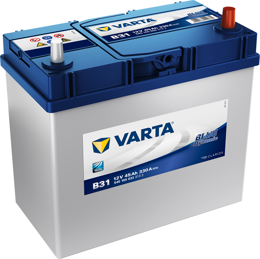 Varta Blue Dynamic Batteri 12V 45Ah 330Cca +Høyre B31 shown in product view