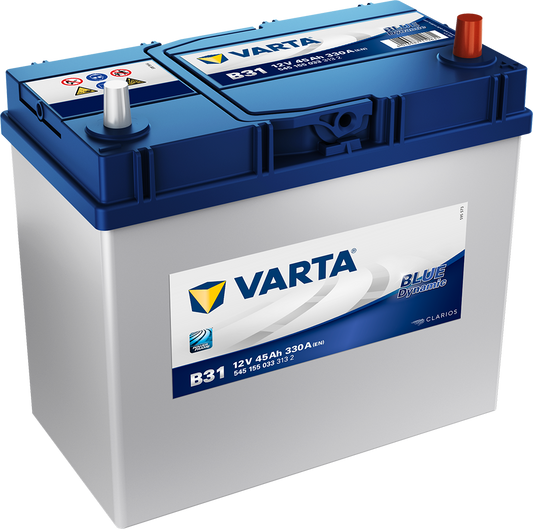 Varta Blue Dynamic Batteri 12V 45Ah 330Cca +Høyre B31 shown in product view