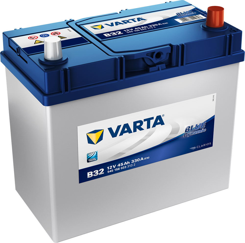 Varta Blue Dynamic Batteri 12V 45Ah 330Cca +Høyre B32 shown in product view