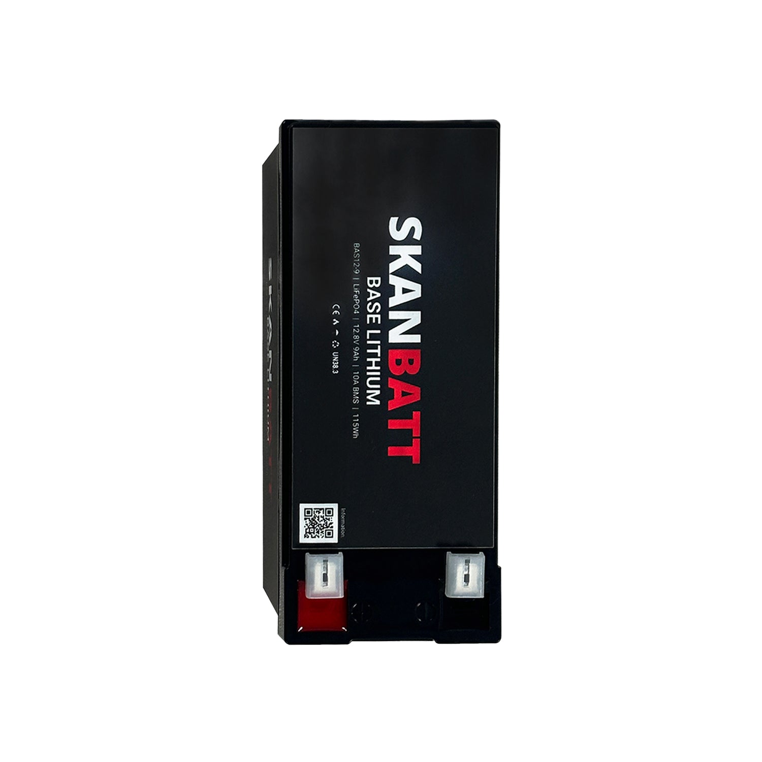 SKANBATT Base Lithium - 12V 9Ah 10A BMS - 150x65x95mm - 3 Års garanti shown in detail view