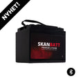 SKANBATT Premium Lithium - 12V 50Ah 60A BMS - Bluetooth - 197x165x174mm - 8 Års garanti