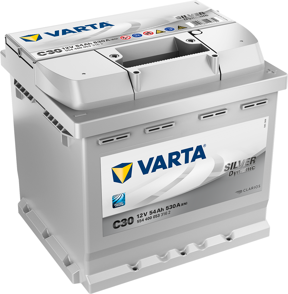 Varta Silver Dynamic Batteri 12V 54Ah 530Cca +Høyre C30 shown in product view