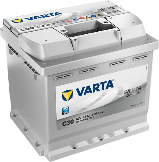 Varta Silver Dynamic Batteri 12V 54Ah 530Cca +Høyre C30 shown in product view