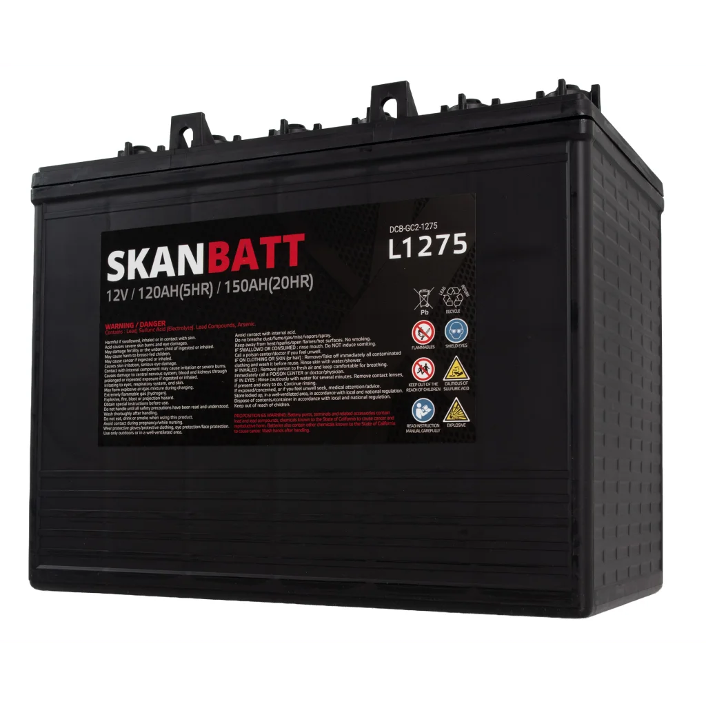 SKANBATT L1275 Deep Cycle Batteri 12V 150Ah (329x181x276mm)