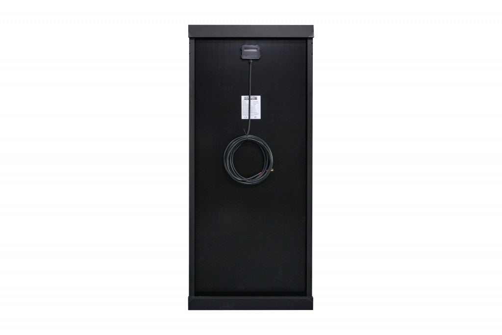 Skanbatt Aero 150W Panel Med 7M Kabel Og Fastmonterte Spoilere - Slim shown in angle view