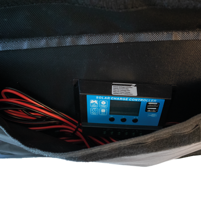 Skanbatt Sammenleggbart Solcellepanel 220W M/Regulator (Smb-220W ) label detail