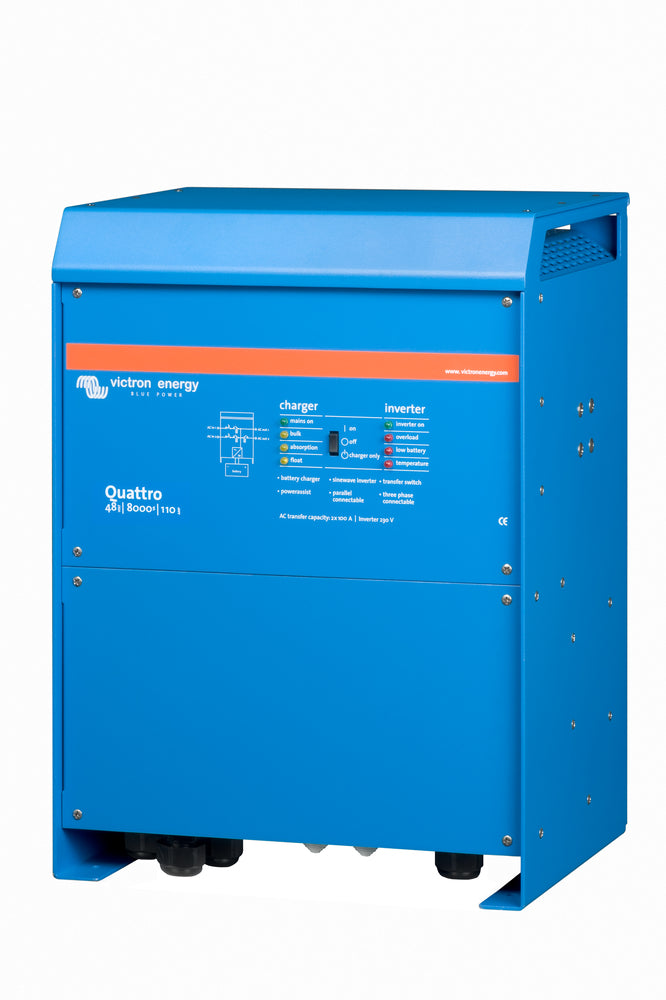 VICTRON Quattro 48/8000/110-100/100 Kombinerad batteriladdare och inverter