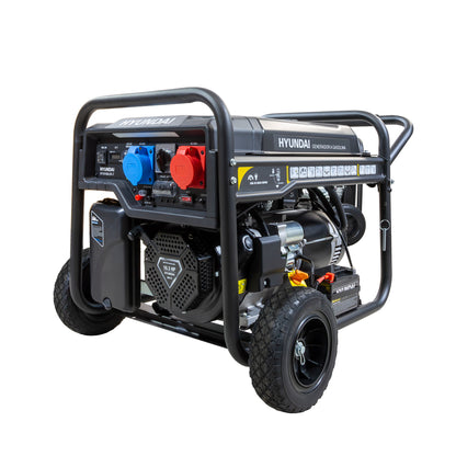 Hyundai Hy10100Lek-T Proff Strømaggregat 8000W - 400V & 230V 1-Fas - Elektrisk Start - Bensin - inkl. k shown in product view