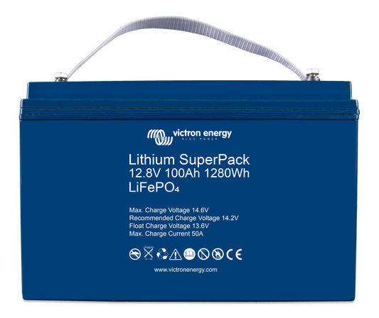 VICTRON Lithium SuperPack 12,8V 100Ah (M8) - High Current