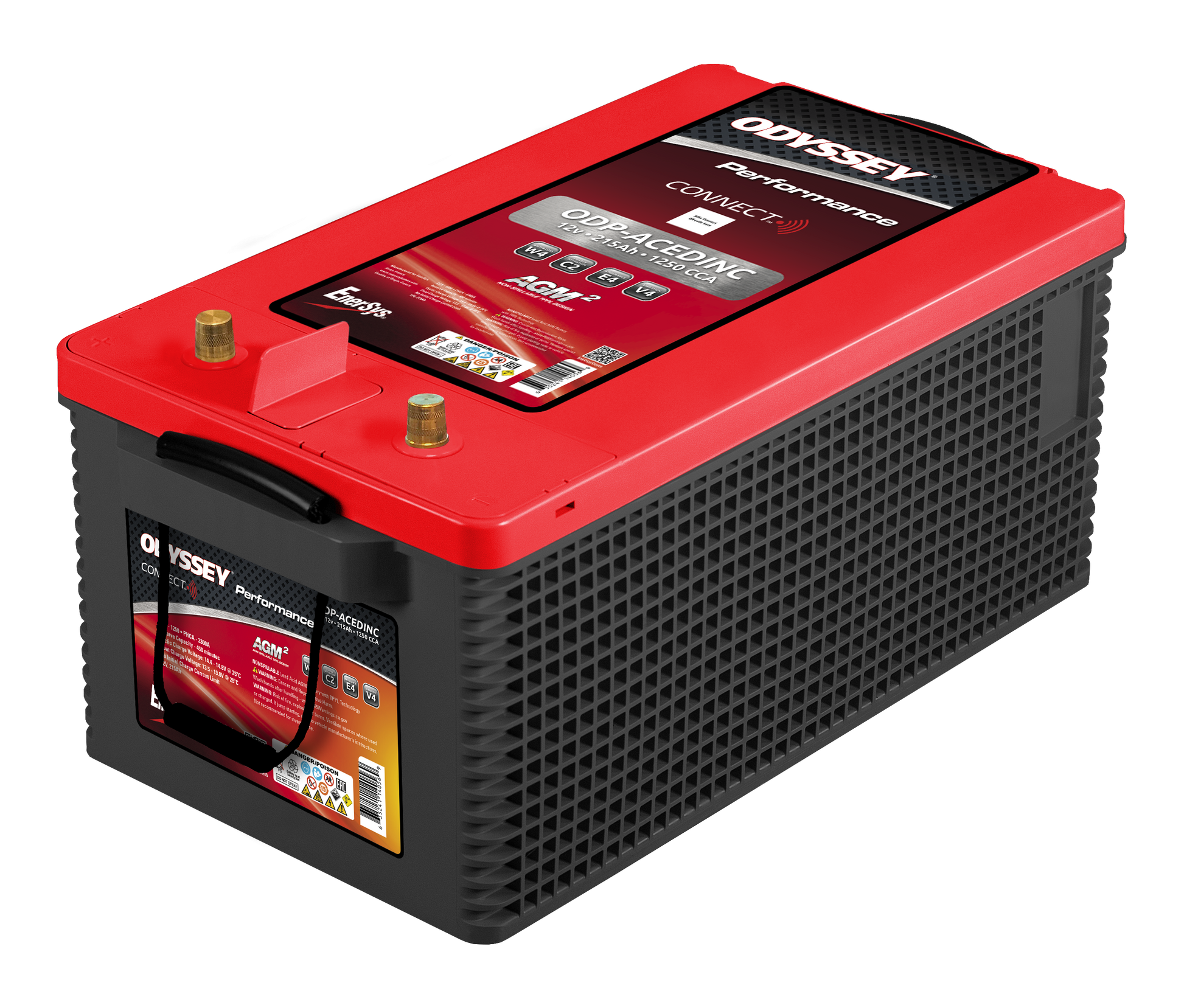 Odyssey Odp-Acedinc C-1250 Agm Batteri 12V 215Ah 1250Cca + Venstre (M/Bluetooth) shown in product view