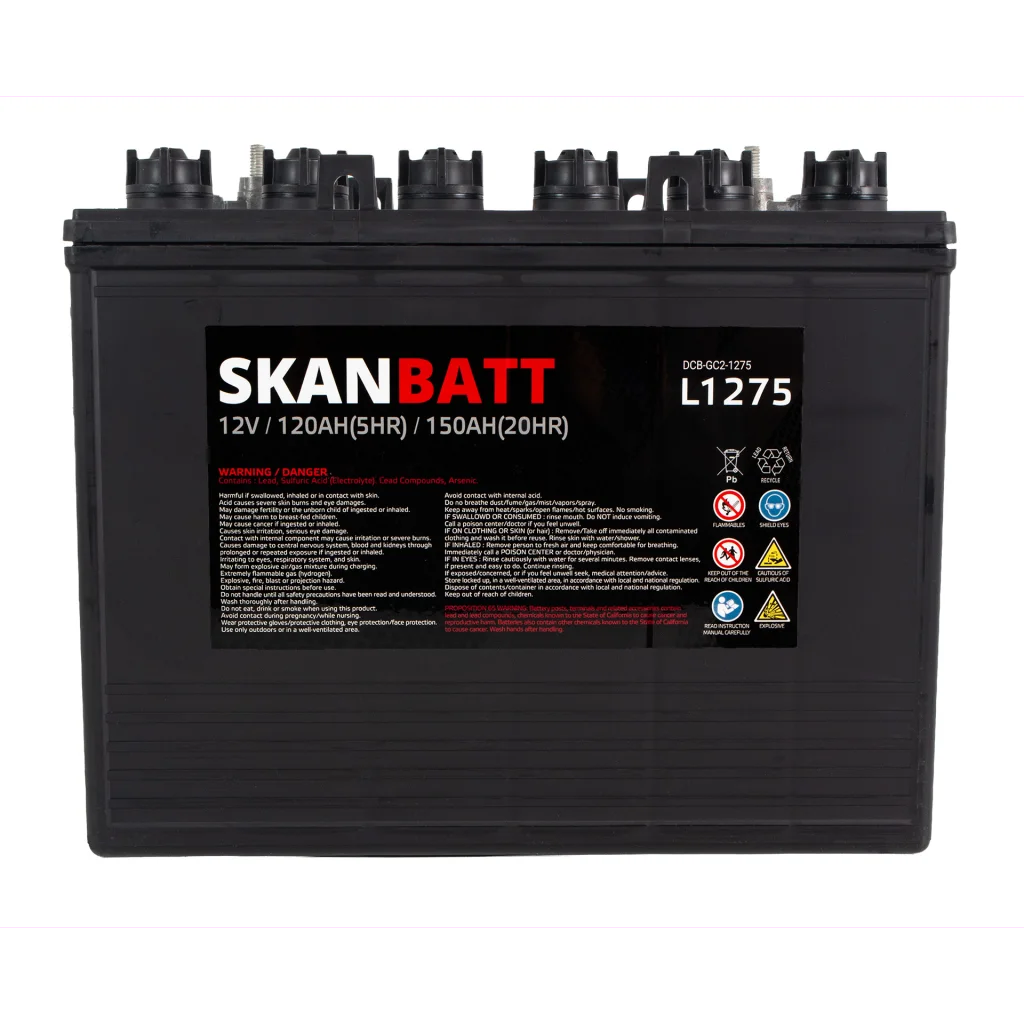 SKANBATT L1275 Deep Cycle Batteri 12V 150Ah (329x181x276mm)