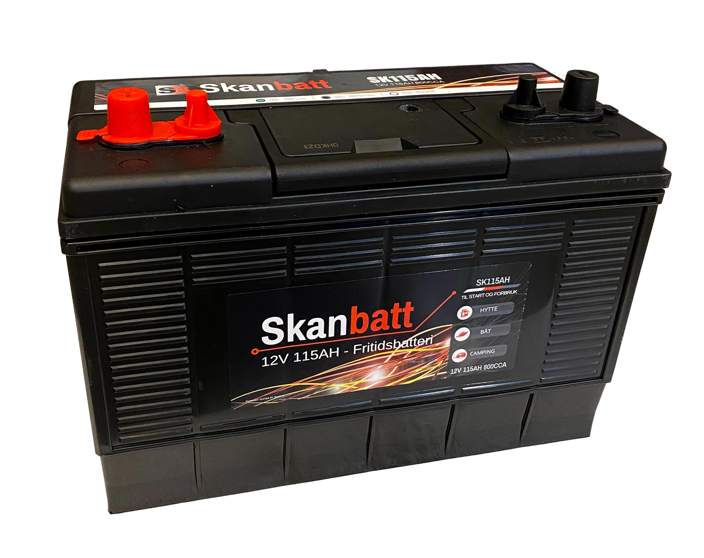 Skanbatt Fritidsbatteri 12V 115Ah 800Cca Dual Pol shown in product view