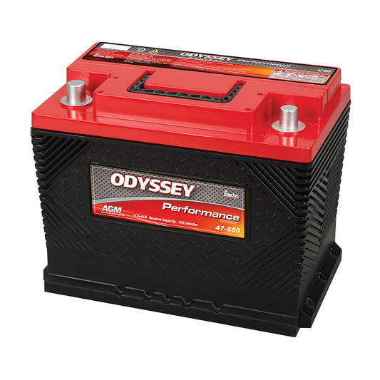 Odyssey Odp-Agm47/L2 Agm Batteri 12V 62Ah 650Cca +Høyre shown in product view