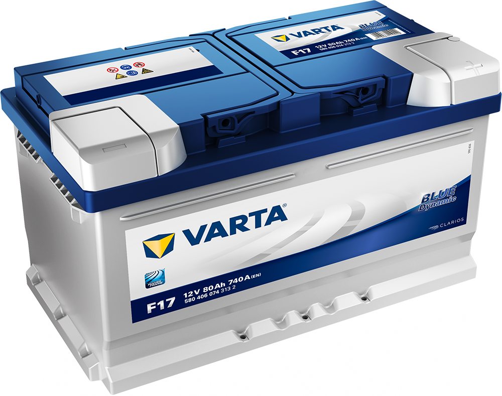 Varta Blue Dynamic Batteri 12V 80Ah 740Cca +Høyre F17 shown in product view
