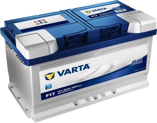 Varta Blue Dynamic Batteri 12V 80Ah 740Cca +Høyre F17 shown in product view