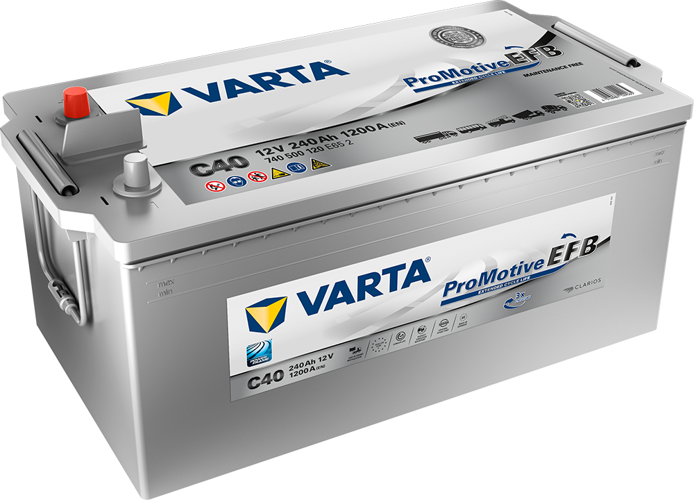 Varta Promotive Efb Batteri 12V 240Ah 1200Cca En +Venstre C40 shown in product view