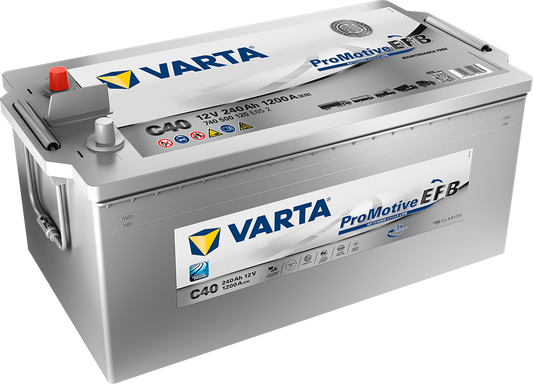 Varta Promotive Efb Batteri 12V 240Ah 1200Cca En +Venstre C40 shown in product view
