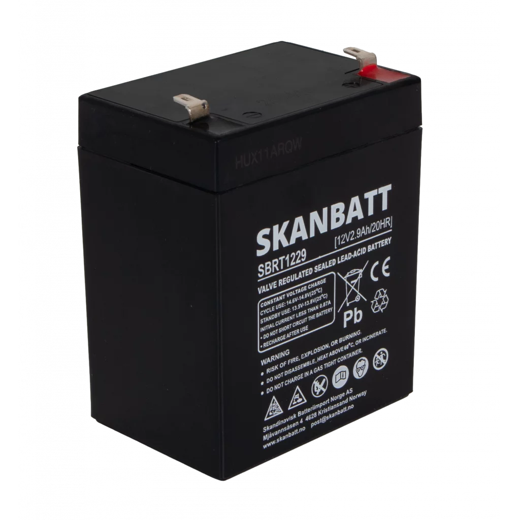 RITAR AGM Batteri 12V 2,9AH (79x56x106mm) F1
