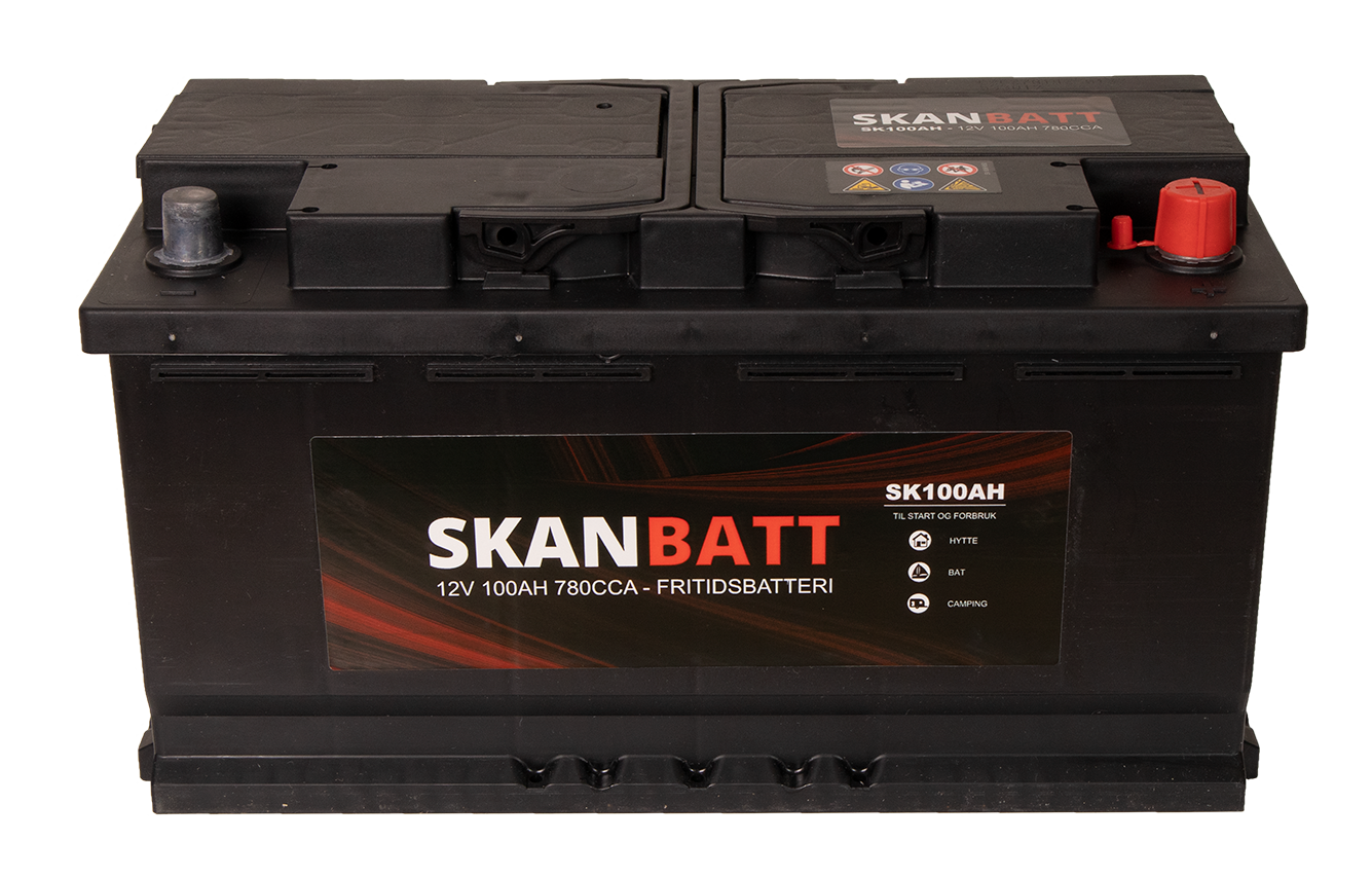 Skanbatt Fritidsbatteri 12V 100Ah 780Cca +Høyre shown in product view image 3