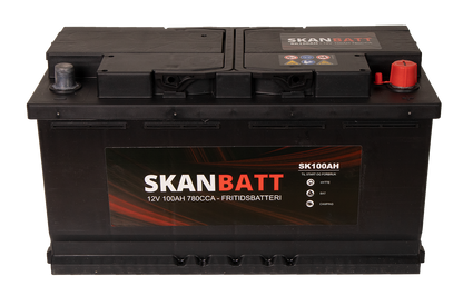 Skanbatt Fritidsbatteri 12V 100Ah 780Cca +Høyre shown in product view image 3