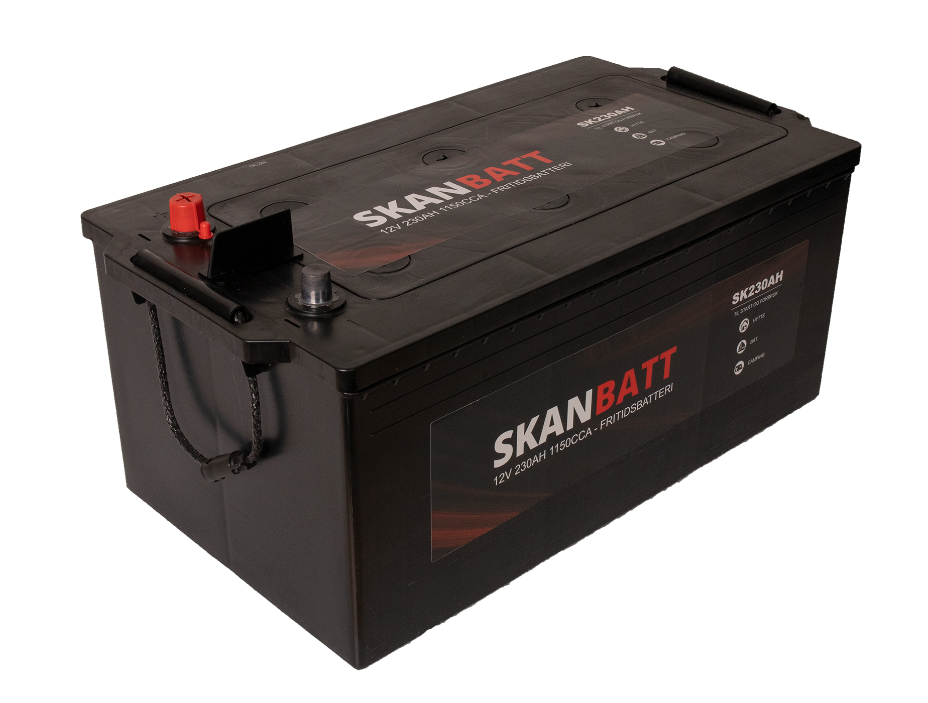 Skanbatt Fritidsbatteri 12V 230Ah 1150Cca +Venstre shown in product view