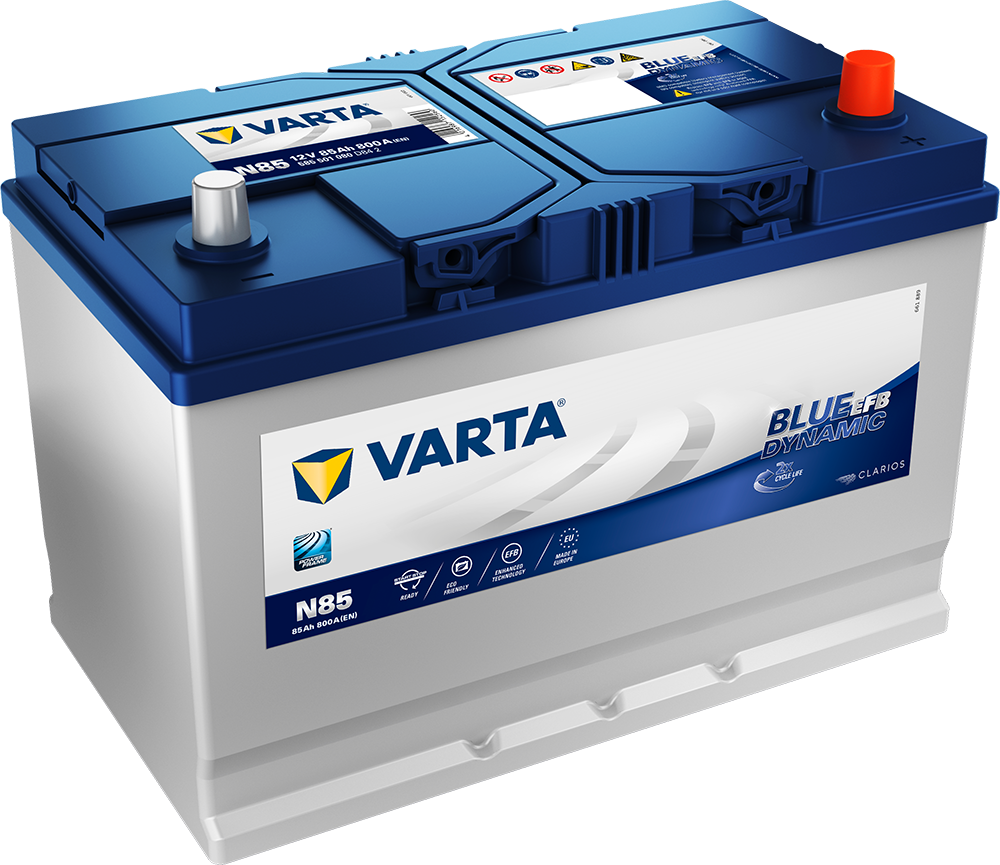 Varta Blue Dynamic Efb Batteri 12V 85Ah 800Cca +Høyre N85 shown in product view