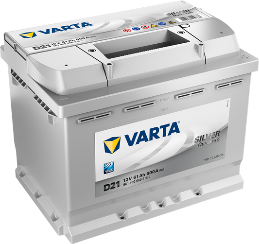Varta Silver Dynamic Batteri 12V 61Ah 600Cca +Høyre D21 shown in product view