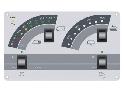 SCHAUDT EBL211 Elektroblock och display LT420 för husbilar