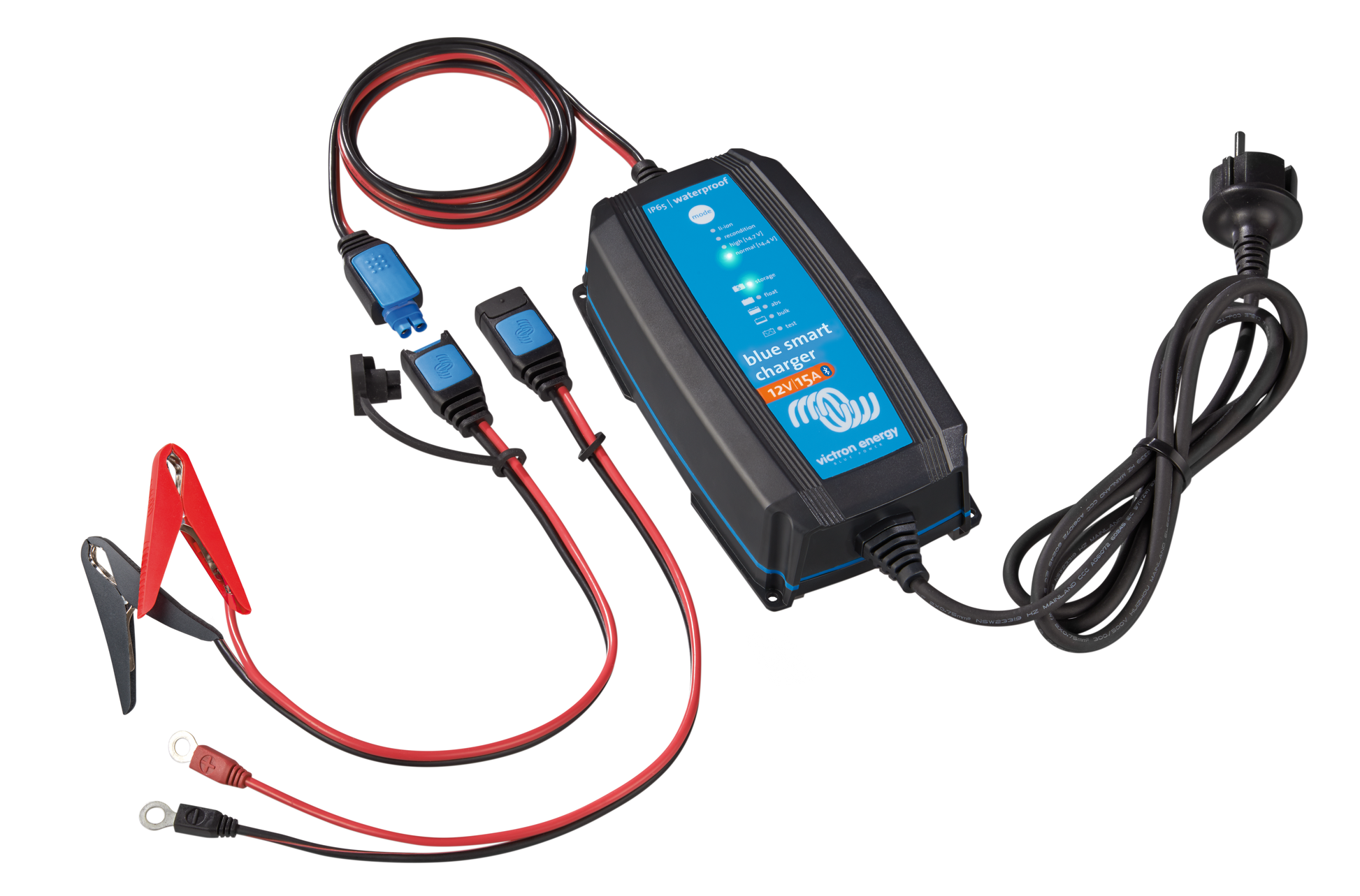 VICTRON Blue Smart IP65 Batteriladdare 12V 15A m/Bluetooth 12/15