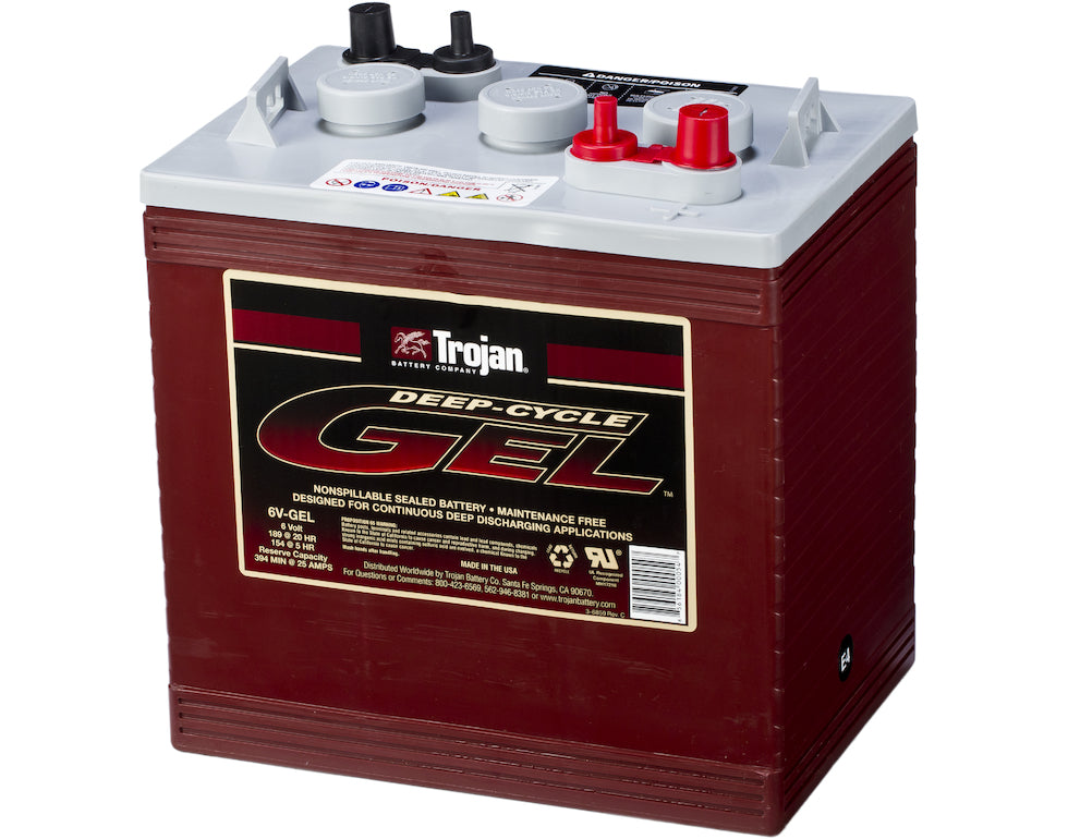 Trojan Gel Deep Cycle Traksjonsbatteri 6V 189Ah +Diagonalt shown in product view