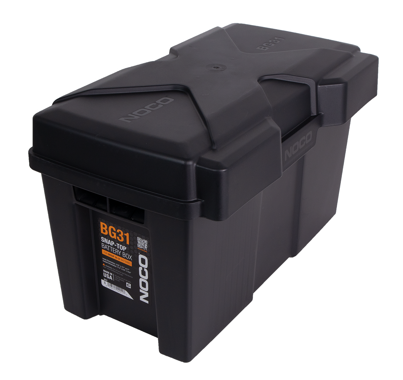 Batterikasse 355X180X243Mm (Innvendig) Plast Stor shown in angle view