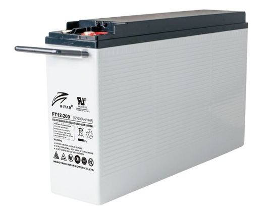Ritar Agm Batteri 12V 200Ah - Frontterminaler shown in product view