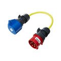 Adapterkabel 32A trefas till enfas